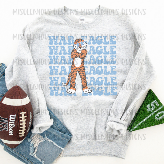 WE Tiger Football Crewneck Sweatshirt