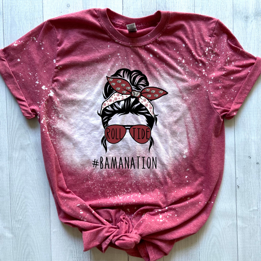 "Alabama Messy Bun" Shirt