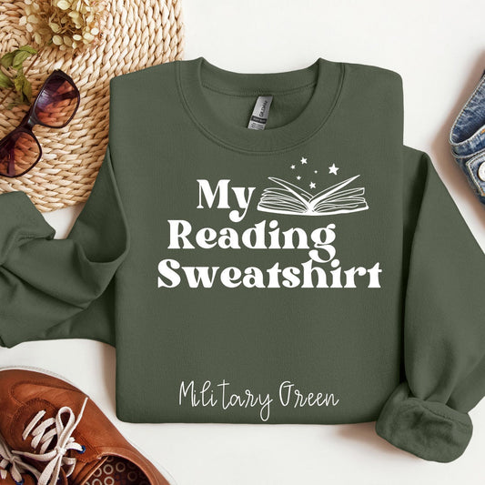 My Reading Sweatshirt Bookish Book Lover Reader Booktok Reading Crewneck Closed My Book